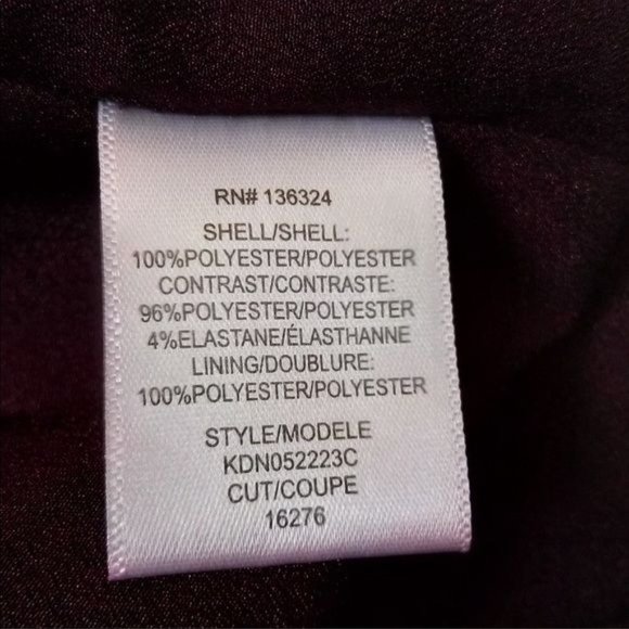 Revolve | Halston Heritage ‘Syrah’ Wine Scoop Neck 3/4 Sleeve Ruffle Mini Dress - Picture 7 of 8